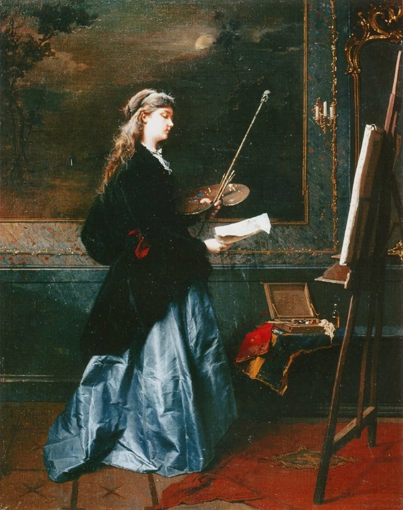 La pittrice, 1864